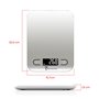 Techmade - Balance de Cuisine Numérique | Précision jusqu'à 5000g | Écran LED Clair | Connectée à Appli Nutrition | Comptage Nut