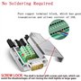 PENGLIN Connecteur de dérivation DB9 - Boîtier en métal sans soudure RS232 D-SUB série vers port 9 broches - Adaptateur mâle - C