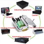 PENGLIN Connecteur de dérivation DB9 - Boîtier en métal sans soudure RS232 D-SUB série vers port 9 broches - Adaptateur mâle - C