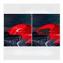 Pad Autocollants pour D&UCATI pour P&ANIGALE pour Street pour Fighter pour V2 2022 2023 Moto Réservoir Traction Pad Autocollant 