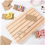 Présentoir de cartes de vœux, présentoir de bijoux, cartes de boucles d'oreilles avec trous, support de cartes, vitrine de bijou