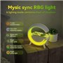AntDau71 - Haut-parleur Bluetooth Lampe De Table Lumière Led 7 Couleurs. Chargeur Sans Fil Audio Lampe En Forme De G. Boîtier Bl