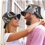 Blueberry Pie Chapeau de soleil unisexe pour l'été, la plage, la pêche, noir