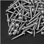 Ensemble de vis autotaraudeuses de 100 pièces M4-25mm Vis à goujons métalliques obliques, zinguées, outil électronique mécanique