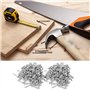 Ensemble de vis autotaraudeuses de 100 pièces M4-25mm Vis à goujons métalliques obliques, zinguées, outil électronique mécanique