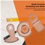 Multifonction Saw Blades Accessoires Kit,Akozon 3 pièces lame de scie universelle en carbure à segments oscillants universels po
