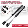 Supports de levage de capot Tiges de levage de capot Bras de levage de capot 2Pcs Engine Hood Lift Front Bonnet Strut pour Infin