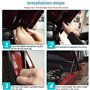 Supports de levage de capot Tiges de levage de capot Bras de levage de capot 2Pcs Engine Hood Lift Front Bonnet Strut pour Land 