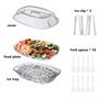 VERIMP Plateau De Service D'apéritif, Plateau De Service D'apéritif À 5 Compartiments Contenant De Condiments Refroidis par Glac