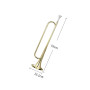 Trompette professionnelle Trompette corne d'étudiant grande corne B plate type 160 or avec embout standard