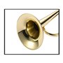 Trompette professionnelle Trompette corne d'étudiant grande corne B plate type 160 or avec embout standard