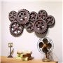 KEPMOGOH 3D Décoration Murale De Bar À La Maison De Roue Dentée En Bois Industrielle Vintage, Decoration Murale De Roue Dentée D