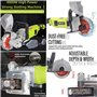 JIADUOFU 4000w Machine Électrique Chasseur De Mur Rainureuse Beton Professionnel, Largeur De Coupe 33 Mm, Profondeur De Coupe 0-