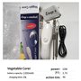 Éplucheur électrique de pommes et de courgettes, éplucheur de fruits et légumes en acier inoxydable avec 2 têtes de coupe, gratt