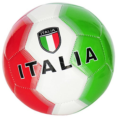 SPORT STORE Ballon DE Foot Italie Taille 5 Couleur Vert/Blanc/Rouge - IDÉE Cadeau