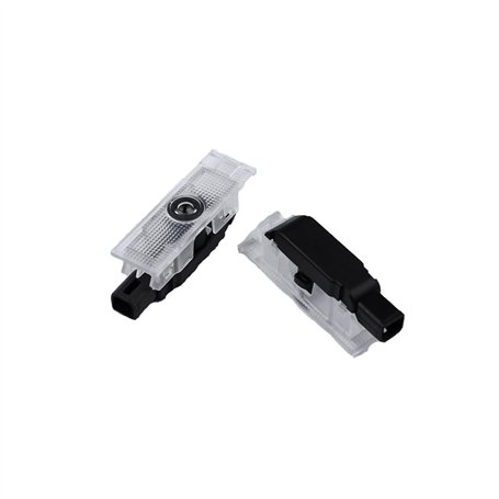 MJGALEI 2pcs Voiture Bienvenue Lampe Lumière pour Maserati Ghibili 2014-2024 2025 Projecteur de Porte de Voiture Ombre de Bienve