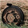 WOOLUCK® Tambour chaman,Tambour chamanique Fait à la Main,Tambour de Lune alchimique de chaman avec de Tambour,Symbole de la mus