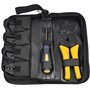 Wisfor Pince Sertir Cosse Électrique: 5 en 1 Pince à Sertir Cosses Électriques Embout de Cable Kit Outillage Electricien pour Co
