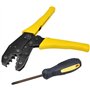 Wisfor Pince Sertir Cosse Électrique: 5 en 1 Pince à Sertir Cosses Électriques Embout de Cable Kit Outillage Electricien pour Co