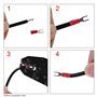 Wisfor Pince Sertir Cosse Électrique: 5 en 1 Pince à Sertir Cosses Électriques Embout de Cable Kit Outillage Electricien pour Co