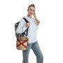 YQxwJL Sac à déjeuner avec drapeau de l'État de l'Alabama sur vieux grain de bois imprimé carte postale pour homme et femme Sac 