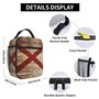 YQxwJL Sac à déjeuner avec drapeau de l'État de l'Alabama sur vieux grain de bois imprimé carte postale pour homme et femme Sac 
