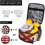 YQxwJL Sac à déjeuner avec drapeau de l'État de l'Alabama sur vieux grain de bois imprimé carte postale pour homme et femme Sac 