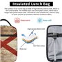 YQxwJL Sac à déjeuner avec drapeau de l'État de l'Alabama sur vieux grain de bois imprimé carte postale pour homme et femme Sac 