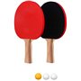 Lot de 2 raquettes de ping-pong + 3 balles de tennis de table tennis de table 3 raquettes 2
