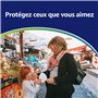 ADESTE – 50 Masques FFP2 Blancs Certifiés CE, approvisionnement contrôlé, élastiques confortables, hypoallergéniques et réglable