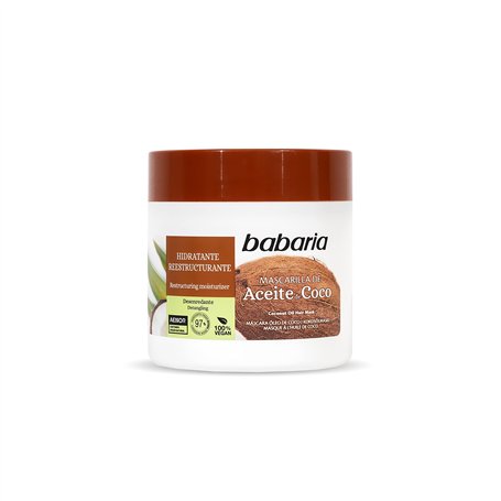 Masque pour cheveux Babaria Hydratant Huile de noix de coco 400 ml