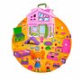 Pinypon - Maison Mallette Rose, Grande Maison de Poupées Pliante, Nombreuses pièces différentes et des Accessoires de Tous Les J