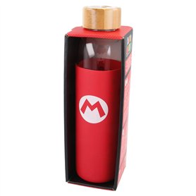 Stor Bouteille en Verre avec étui en Silicone 585 ML Super Mario