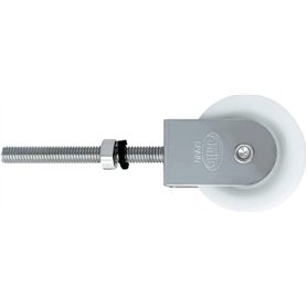 Amig - Poulie en acier avec Roldana pour corde à linge Ø 39 mm | Vis de fixation incluses | En acier