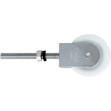 Amig - Poulie en acier avec Roldana pour corde à linge Ø 39 mm | Vis de fixation incluses | En acier