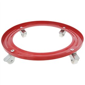 Amig - Support pour Bouteilles de Butane | Plateforme de Transport en Acier | Diamètre : Ø31 cm | avec 4 roulettes pivotantes |