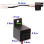 Gebildet 2 pièces 12V 2Broches Relais Clignotant LED LF1-S-PIN pour Auto et Moto, 0.1W-150W Relais Tour Signal Lumineux, Blinker