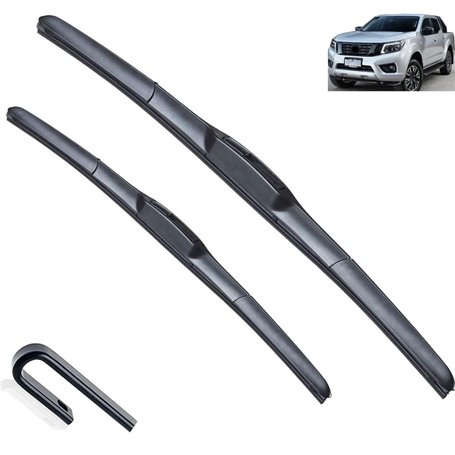 Balais d'essuie-glace avant de voiture compatible avec Nissan NP300 Navara Frontier D23 2014~2023