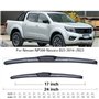 Balais d'essuie-glace avant de voiture compatible avec Nissan NP300 Navara Frontier D23 2014~2023, brosses de pare-brise de fenê