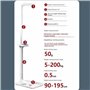 Balance Santé Numérique,Pèse Personne Balance Impédancemètre,Capacité électronique Balance Taille Poids Avec Impédancemètre Gran