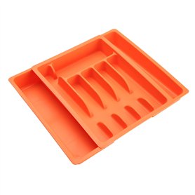 Range-couverts Versa Orange polypropylène 38 x 6 x 48 cm