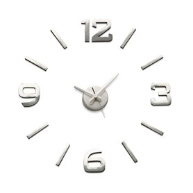 Horloge Murale Versa Argenté polypropylène