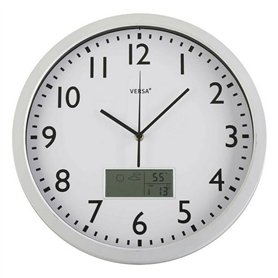 Horloge Murale Versa 18560239 Blanc Plastique Minimaliste 4 x 35 x 35 cm
