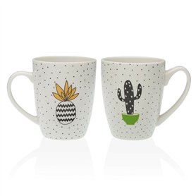 Tasse mug Versa Porcelaine Cactus Ananas