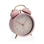 Pendule Réveil Versa Rose Métal 5