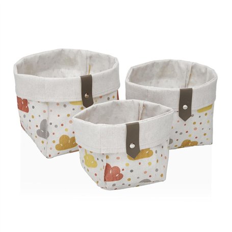 Panier Versa Textile 10 x 10 x 10 cm 14 x 14 x 14 cm 12 x 12 x 12 cm
