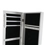 Miroir mural Versa Blanc Miroir Bois MDF Minimaliste 33