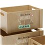 Set de boîtes décoratives Versa Bois (3 Pièces)