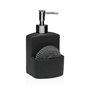 Distributeur de Savon Versa Noir Résine Céramique Minimaliste