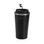Verre avec Couvercle Versa Noir Acier polypropylène 510 ml